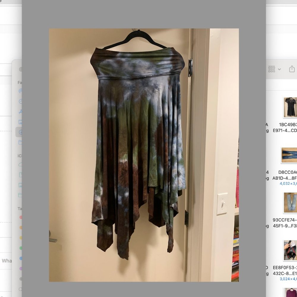 Tie Dye Bamboo Cotton Skirt